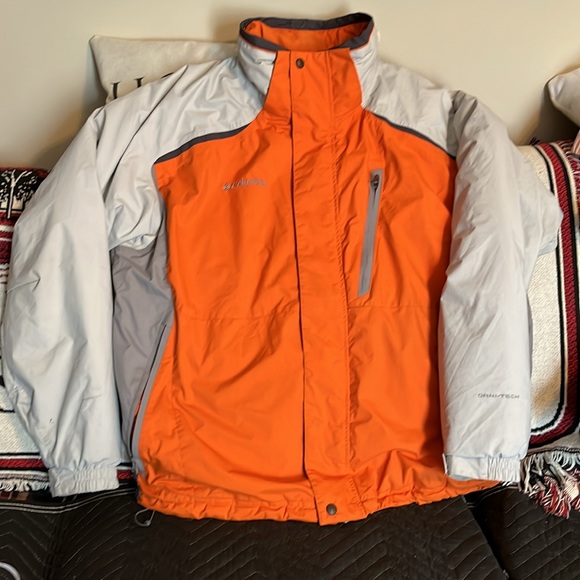 COLUMBIA Omni-Tech Orange Jacket Men’s XL - Picture 10 of 13